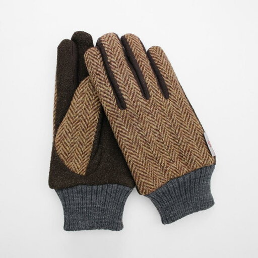 BL70004M8-1A-2C KURODA(クロダ) MEN Harris Tweed コンビグローブ タッチパネル対応(キャメル) BL70004M8-1A-2C KURODA(クロダ) MEN Harris Tweed コンビグローブ タッチパネル対応(キャメル)