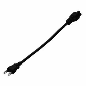 バッファロー 電源ケーブル DELL/HP用3ピンソケット（メス）⇔2ピンプラグ（オス）0.2m ブラック BSACC0..