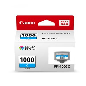 乐天商城 - キヤノン ［純正］インクカートリッジ（シアン） Canon PFI-1000C