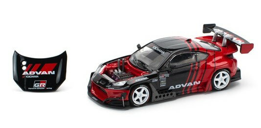 POP RACE 1/64 パンデムGR86 - アドバン【PR640228】 ミニカー