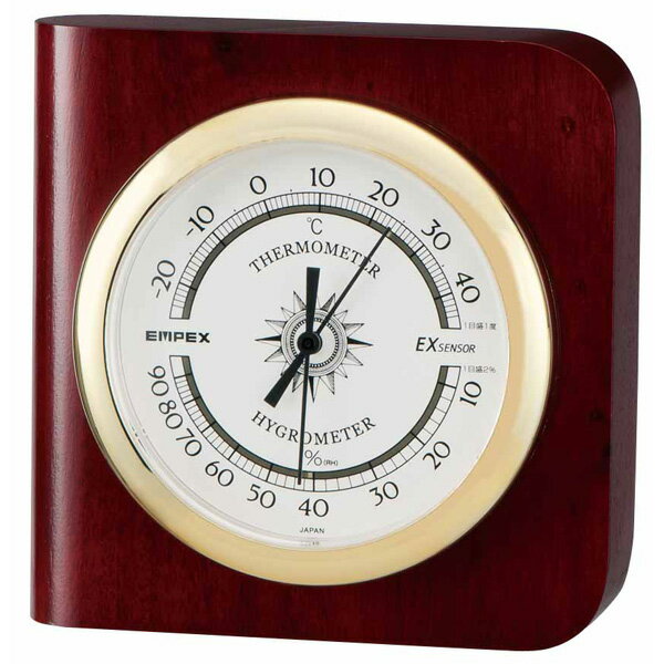 エンペックス カスタム温・湿度計 TM-681 EMPEX 天然木シリーズ [TM681]