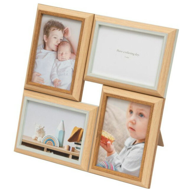 フジカラー ナチュラルカラーフレーム 2603L4 Lサイズ4面（ミントグリーン） ナチュラルカラ-F-2603L4-..