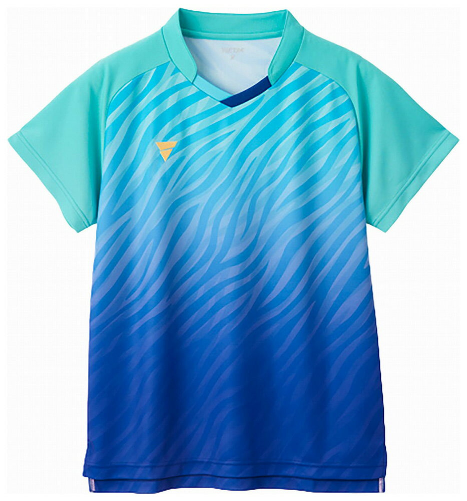 ヴィクタス ユニセックス 卓球 ゲームシャツ V-GS501（ブルー・サイズ：2XL） TSP-512501-5000-2XL VIC..