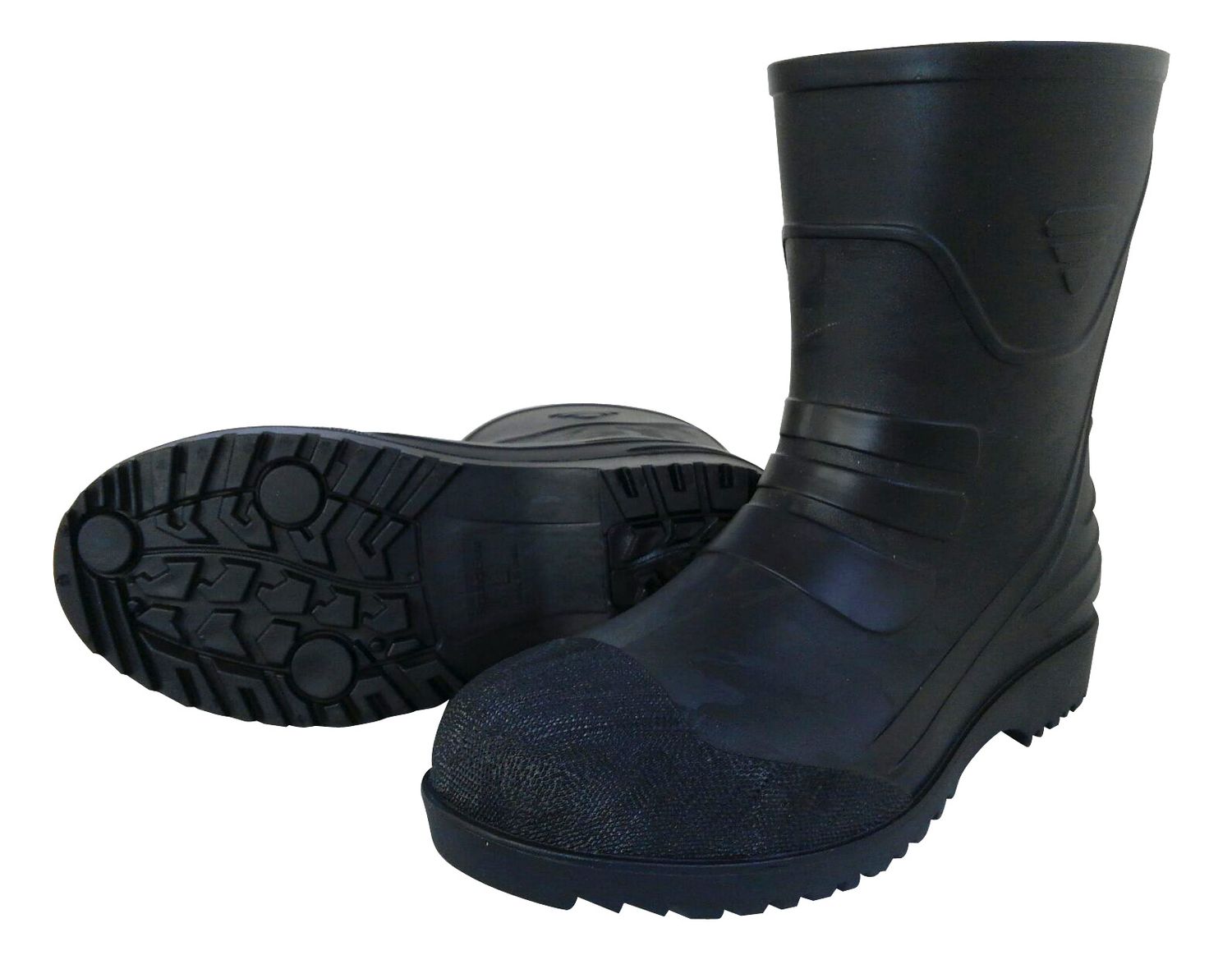 喜多 安全ショートPVC長靴 ブラック M(24.5〜25.0cm) KR7460-BK-M KITA