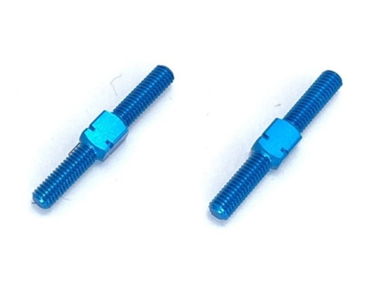 スクエア 70-75ジュラルミンターンバックルM3×25mm(ライトブルー)【SGX-3025TB】 ラジコンパーツ