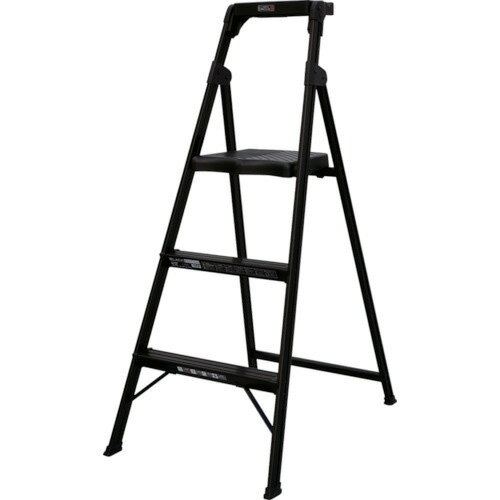 Stepladders - ピカ 上わく付き踏台 MFT-BK型 3段[他商品と同時購入不可]メーカー直送品(沖縄県・離島お届け対象外) MFT-3BK