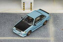 ダイキャストチーム 1/64 トヨタ カローラ レビン ブルー/ブラックフード【LL-009-146】 ミニカー