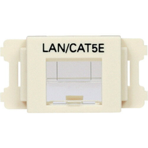 パンドウイットコーポレーション JISプレート用 シャッター付きアダプタ 10個入(オフホワイト LAN・CAT5E) CMASSP5IW-X Panduit