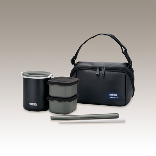サーモス 保温弁当箱　マットブラック DBQ-362-MTB