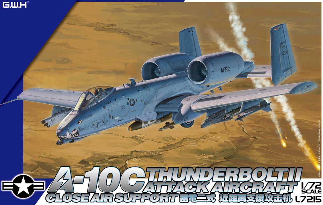 グレートウォールホビー 【再生産】1/72 アメリカ空軍 A-10C 攻撃機【L7215】 プラモデル