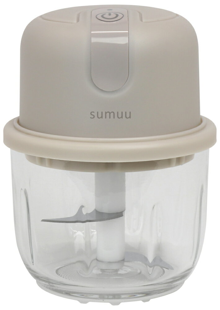 sumuu（スムウ） 充電式フードプロセッサー　ベージュ MEK-118 The miniru（ザ・ミニル） [MEK118]