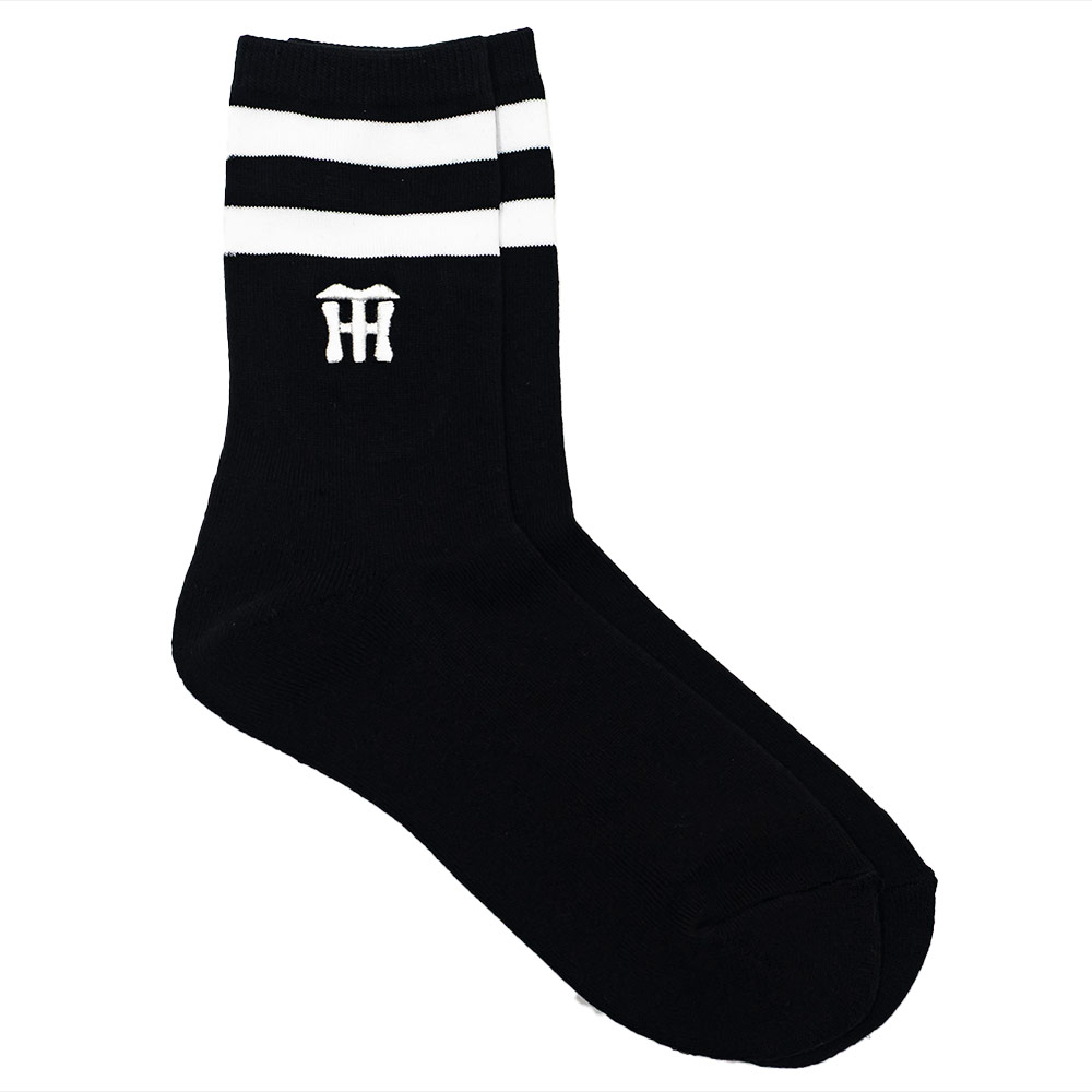 ミズノ 【阪神タイガース公認】カラーソックス（ブラック×ホワイト・サイズ：25-27cm） 12JR ...