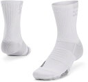 アンダーアーマー UAアーマードライ プレーメーカー ミッドクルー ソックス(White/Halo Gray/Halo Gray・サイズ:MD) DOM-1376229-100-MDUNDER ARMOUR