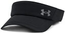 DOM-1383479-001 アンダーアーマー UAアイソチル ローンチ バイザー(Black/Black/Reflective・サイズ:57~60cm) UNDER ARMOUR
