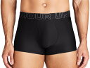 DOM-1387418-001-MD アンダーアーマー UA パフォーマンステック 6インチ アンダーウェア 3枚セット(Black/Black/Castler...