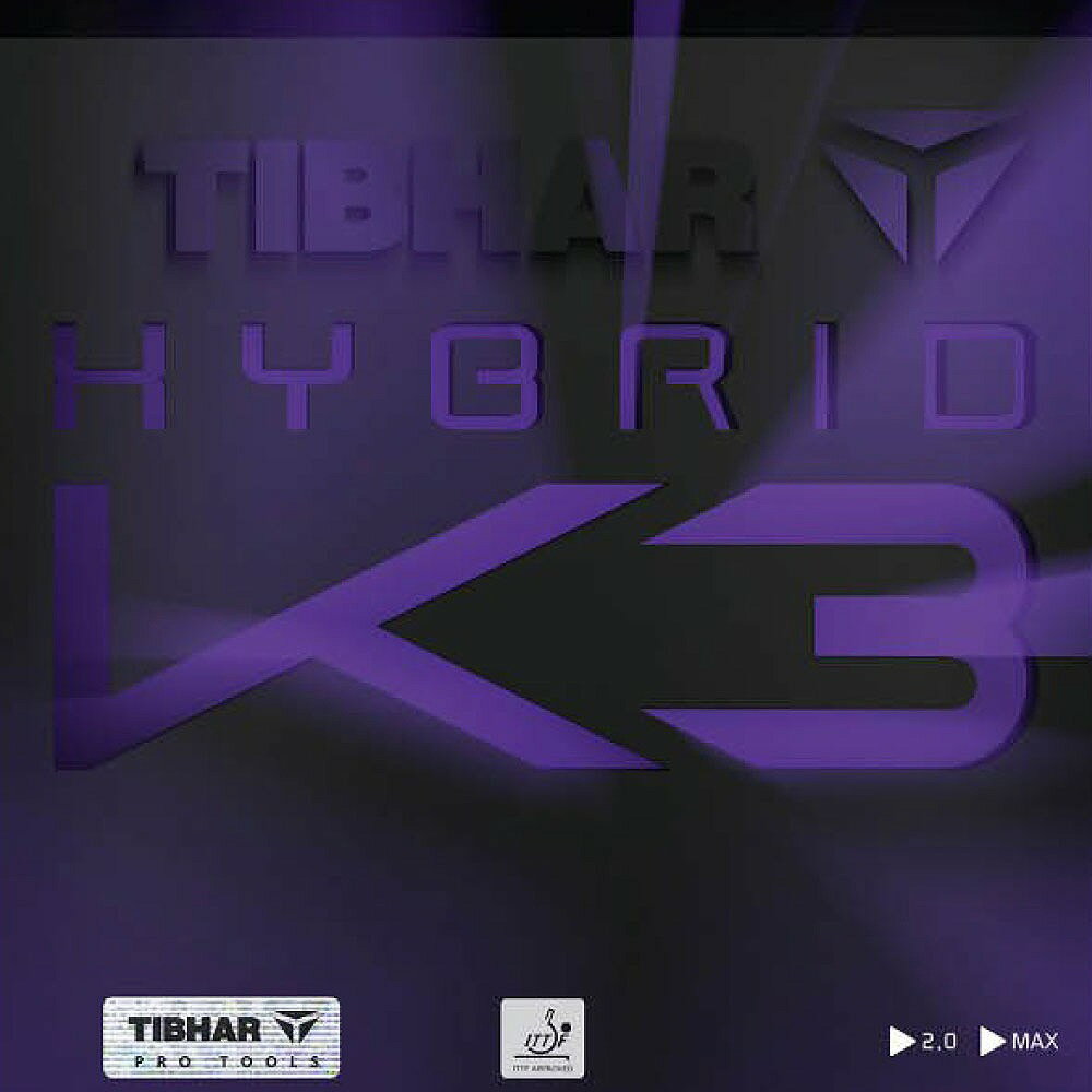 TIBHAR（ティバー） 卓球ラバー ハイブリッド K3（レッド・サイズ：2.0） TIB-TJR172-2-2.0