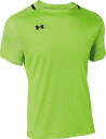 DOM-1365021-390-LG アンダーアーマー UAチーム サッカー ジャージー ショートスリーブ グラフィック Tシャツ(Hyper Green/Hy...