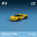 Finclassically 1/64 GT40 Mk.I P1069 #98 Yellow Road Car Version【FY64095】 ミニカー
