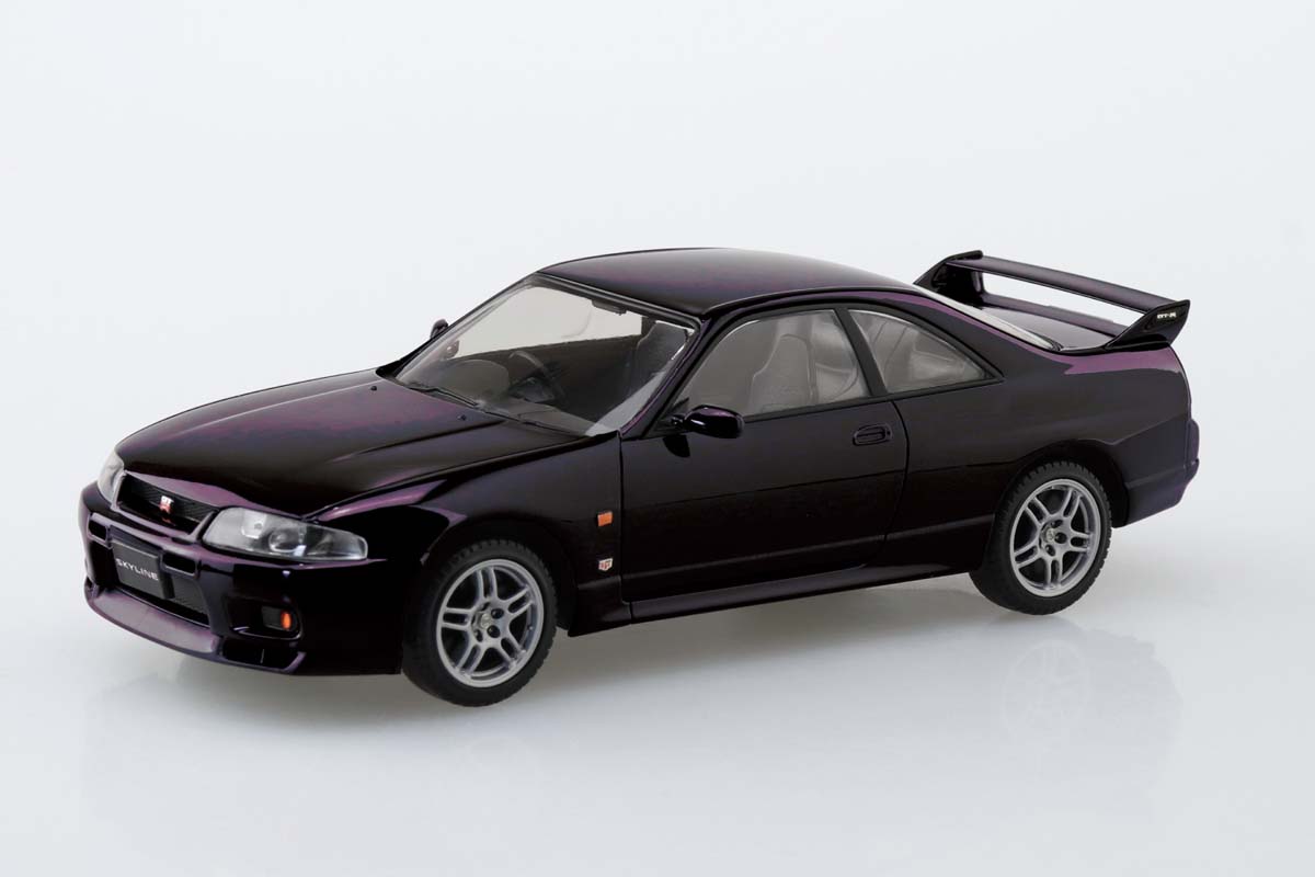 Car - アオシマ 1/32 楽プラ スナップキット No.21-MP ニッサン R33スカイラインGT-R(ミッドナイトパープル）【00346】 プラモデル