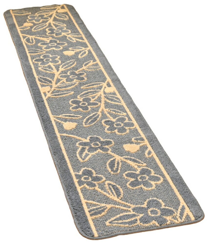 611267 オカ レポ キッチンマット（サイズ：約45×240cm・グレー） [オカ3032754]