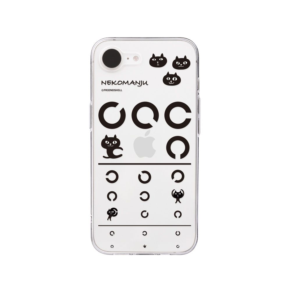 abbi iPhone 16e用 ネコマンジュウソフトクリアケース（マンジュウアイズ） ABF27547I16E