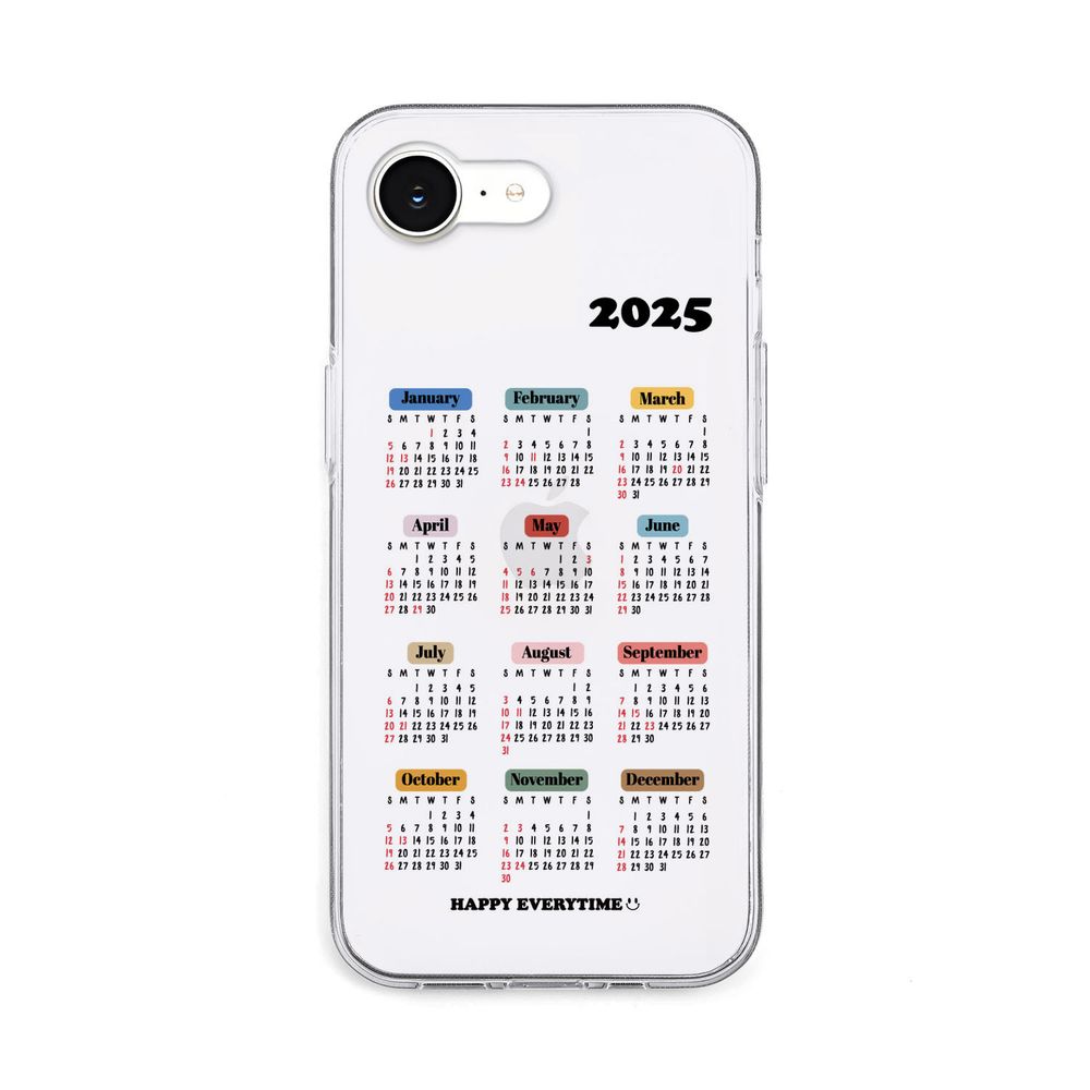 AKAN iPhone 16e用 ソフトクリアケース（2025カレンダー） AK27561I16E