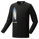 YO-16805-007-O ヨネックス ユニセックス ロングスリーブTシャツ(ブラック・サイズ:O) YONEX
