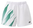 YO-25107-011-XO ヨネックス レディース ニットショートパンツ(ホワイト・サイズ:XO) YONEX