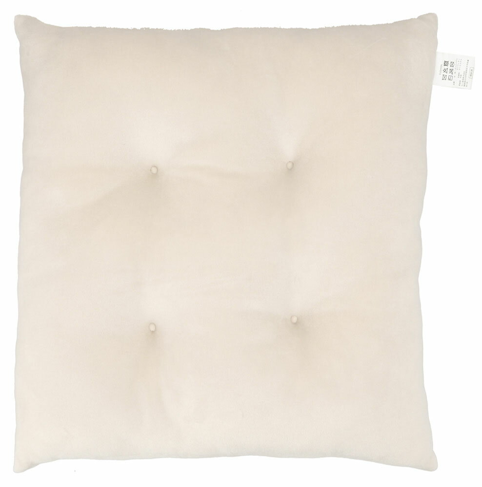 41040 不二貿易 もちもちシートクッション 42＊40cm（アイボリー・1個） [41040フジボウエキ]