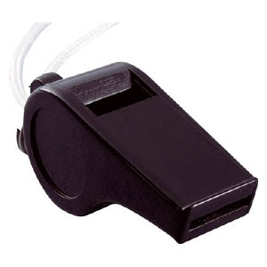 トーヨーセフティー ホイッスル（プラスチック・大型）黒 NO22 [NO22トヨセフテ]