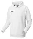 YO-30111-011-M ヨネックス ユニセックス パーカー(フィットスタイル)(ホワイト・サイズ:M) YONEX
