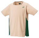 YO-10627-630-M ヨネックス ユニセックス ゲームシャツ(ピンクベージュ・サイズ:M) YONEX