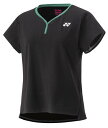 YO-20837-007-XO ヨネックス レディース ゲームシャツ(ブラック・サイズ:XO) YONEX