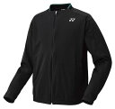YO-50168-007-M ヨネックス ユニセックス ウォームアップシャツ(ブラック・サイズ:M) YONEX
