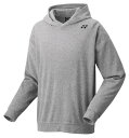 YO-30092-275-M ヨネックス ユニセックス パーカー(グレーモク・サイズ:M) YONEX
