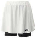 YO-26181-011-M ヨネックス レディース スカート(インナースパッツ付)(ホワイト・サイズ:M) YONEX(4)