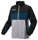 YO-50184-275-S ヨネックス ユニセックス ニットウォームアップシャツ(フィットスタイル)(グレーモク・サイズ:S) YONEX