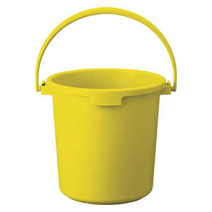 トラスコ中山 PPカラーバケツ 22L 黄 TPPB-22-Y