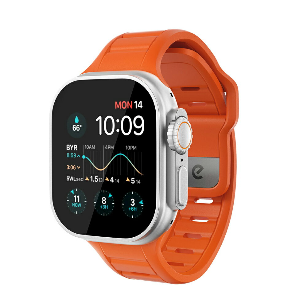 キーバッズ Apple Watch (49/46/45/44mm) ジャーニー ウォッチバンド（エレクトリックオレンジ） KeyBudz KB27600AW