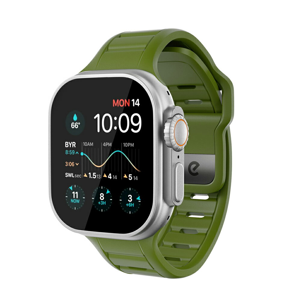 キーバッズ Apple Watch (49/46/45/44mm) ジャーニー ウォッチバンド（フォレストグリーン） KeyBudz KB27603AW