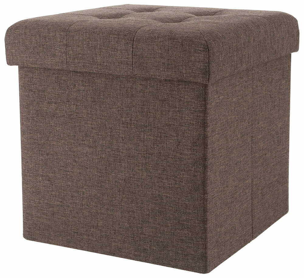 不二貿易 テーブルにもなる収納スツール（チャコール） 61498 [61498フジボウエキ]...