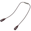 AS-068 ZEQUE グラスコード 40.5cm(ダークブラウン) ゼクー GLASSES メガネコード