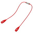 AS-069 ZEQUE グラスコード 40.5cm(ライトレッド) ゼクー GLASSES メガネコード