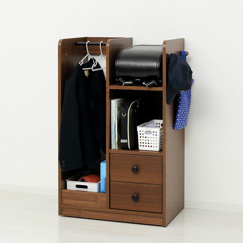 12157(クロシオ) クロシオ Newランドセルハンガーラック キャスター付(ブラウン) [12157クロシオ]