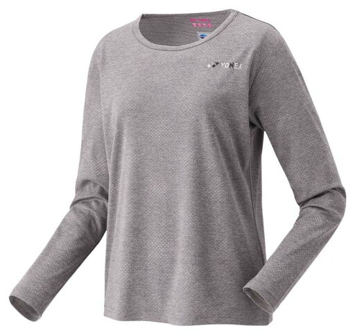 YO-16815-010-S ヨネックス レディース ロングスリーブTシャツ(グレー・サイズ:S) YONEX YO-16815-010-S ヨネックス レディース ロングスリーブTシャツ(グレー・サイズ:S) YONEX