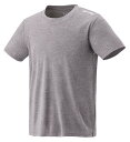 YO-16808-010-O ヨネックス ユニセックス ドライTシャツ(フィットスタイル)(グレー・サイズ:O) YONEX