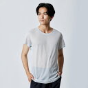 C2JAB11104LL ミズノ メンズ アンダークルーネック 半袖シャツ(ベイパーシルバー・サイズ:LL) MIZUNO カルエアー