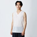 C2JAB11301L ミズノ メンズ アンダーVネックノースリーブシャツ(ホワイト・サイズ:L) MIZUNO カルエアー