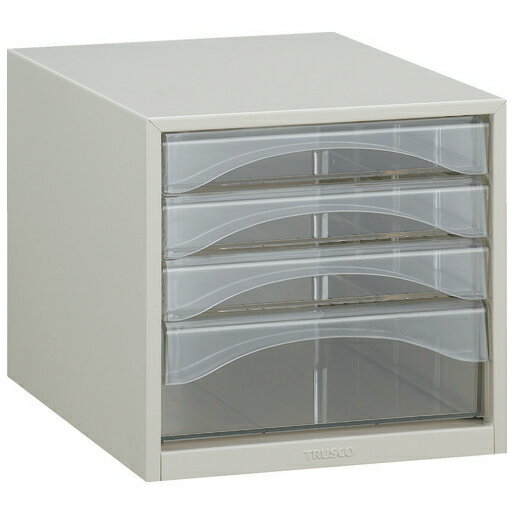 トラスコ中山 レターケース　A4型・浅型深型コンビタイプ　4段 A4-SW4P(トラスコ)