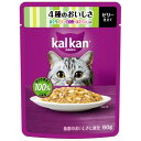 カルカン パウチ ゼリー仕立て 4種のおいしさ まぐろ・たい・白身魚・ほたてだし入り 60g マースジャパンリミテッド KP1344シユタイシロミホタダシ60